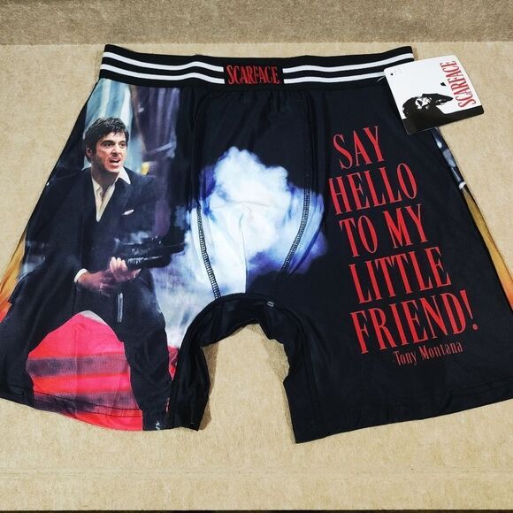 Scarface Red Black Boxer Brief #J - Picture 2 of 5